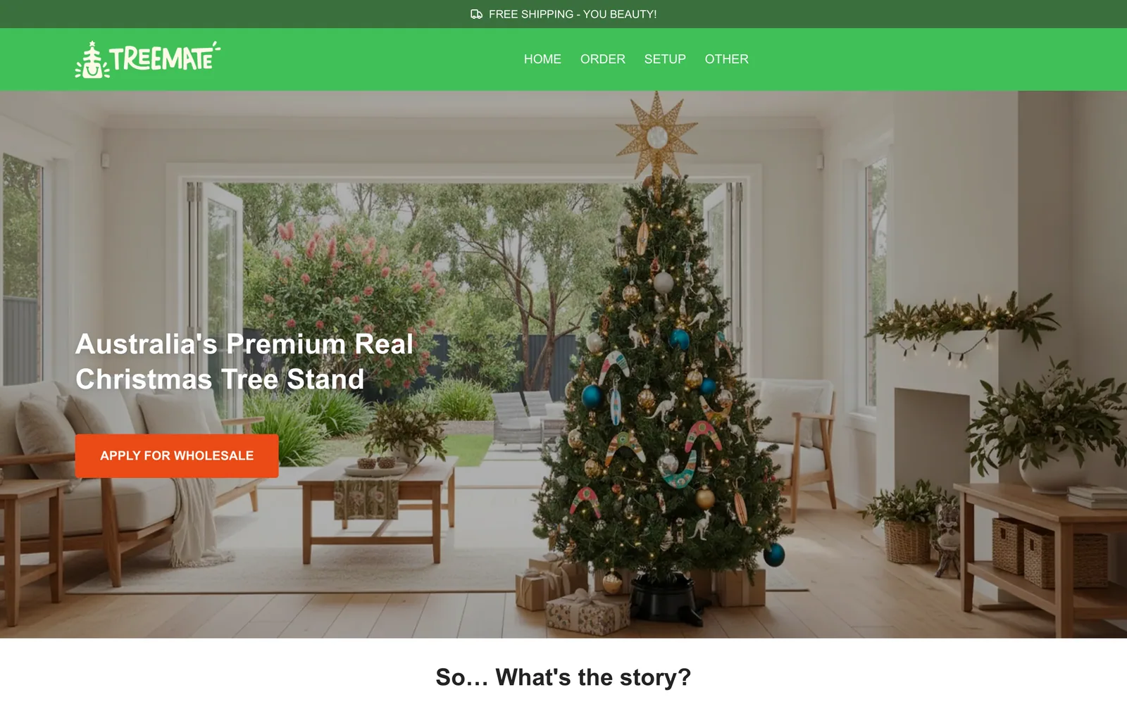 The Tree Mate website (desktop)